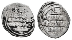 Kingdom of Taifas. Abd Al-Aziz Al-Mansur. Fractional Dirham. 435-439 H. Taifa de Almería. (Prieto-176b). Ag. 0,57 g. Scarce. Choice F/Almost VF. Est.....
