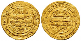 Almoravids. Ali ibn yusuf with heir Tashfin. Dinar. 534 H. Madinat Fas (Fez). (Vives-1784). (Hazard-375). Au. 4,15 g. Minor scratches on reverse. Choi...