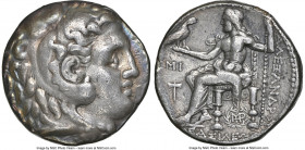 MACEDONIAN KINGDOM. Alexander III the Great (336-323 BC). AR tetradrachm (24mm, 5h). NGC Choice VF. Posthumous issue of Babylon I, ca. 311-305 BC. Hea...