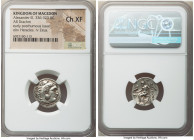 MACEDONIAN KINGDOM. Alexander III the Great (336-323 BC). AR drachm (18mm, 12h). NGC Choice XF. Posthumous issue in the name and types of Alexander II...
