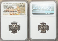 MACEDONIAN KINGDOM. Alexander III the Great (336-323 BC). AR drachm (17mm, 4.10 gm, 11h). NGC Choice VF 5/5 - 4/5. Early posthumous issue of 'Colophon...
