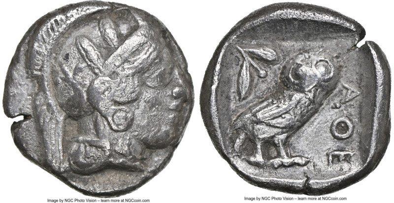 ATTICA. Athens. Ca. 450-404 BC. AR drachm (15mm, 4.19 gm, 2h). NGC Choice VF 5/5...