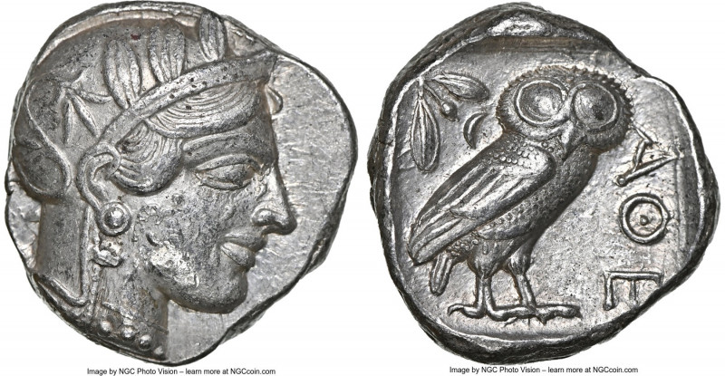 ATTICA. Athens. Ca. 440-404 BC. AR tetradrachm (23mm, 17.19 gm, 7h). NGC Choice ...