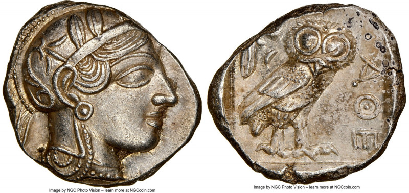 ATTICA. Athens. Ca. 440-404 BC. AR tetradrachm (24mm, 17.18 gm, 11h). NGC Choice...