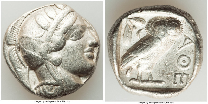 ATTICA. Athens. Ca. 440-404 BC. AR tetradrachm (24mm, 17.15, 4h). Choice Fine. M...