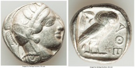ATTICA. Athens. Ca. 440-404 BC. AR tetradrachm (24mm, 17.15, 4h). Choice Fine. Mid-mass coinage issue. Head of Athena right, wearing earring, necklace...