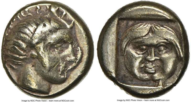 LESBOS. Mytilene. Ca. 454-427 BC. EL sixth-stater or hecte (10mm, 2.54 gm, 1h). ...