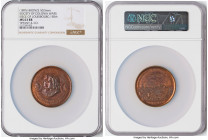 "Society of Colonial Wars - 150th Anniversary of the Capture of Louisbourg" bronze Medal ND (1895) MS63 Red and Brown NGC, 50.5mm. By Tiffany & Co. St...