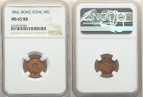 British Colony. Victoria Mil 1866 MS65 Red and Brown NGC, KM3. One year type. Neon blue and violet toning. 

HID09801242017

© 2020 Heritage Aucti...