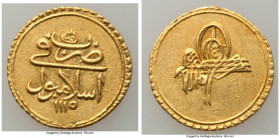 Ottoman Empire. Ahmed III gold Findik AH 1115 (1703/1704) AU, Islambul mint, KM173. 18.6mm. 3.47gm. 

HID09801242017

© 2020 Heritage Auctions | A...