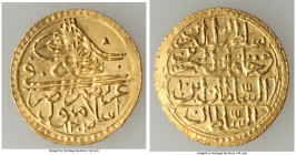 Ottoman Empire. Selim III gold Zeri Mahbub AH 1203 Year 10 (AD 1798/1799) AU (Light Scuffing), Islambul mint (in Turkey), KM522. 22.0mm. 2.37gm. 

H...