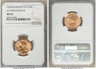 Confederation gold 20 Francs 1935-LB MS65 NGC, Bern mint, KM35.1. 22 Stars on Edge. AGW 0.1867 oz. 

HID09801242017

© 2020 Heritage Auctions | Al...