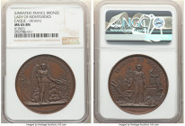 "The Ladies of Montevideo" bronze Medal ND (1860-1879) MS65 Brown NGC, Fonrobert-Unl, Rosa-Unl. 41mm. Edge: bee privy mark (struck November 1860-Decem...