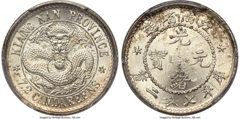 Kiangnan. Kuang-hsü 10 Cents ND (1897) MS64 PCGS, Nanking mint, KM-Y142, L&M-213...