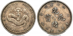 Kiangnan. Kuang-hsü 50 Cents CD 1900 XF Details (Cleaned) PCGS, Nanking mint, KM-Y144A (Rare), L&M-232, Kann-82, Shanghai Museum-464-465, Shi Jiagan C...