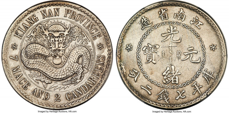 Kiangnan. Kuang-hsü Dollar ND (1897) AU Details (Scratch) PCGS, Nanking mint, KM...