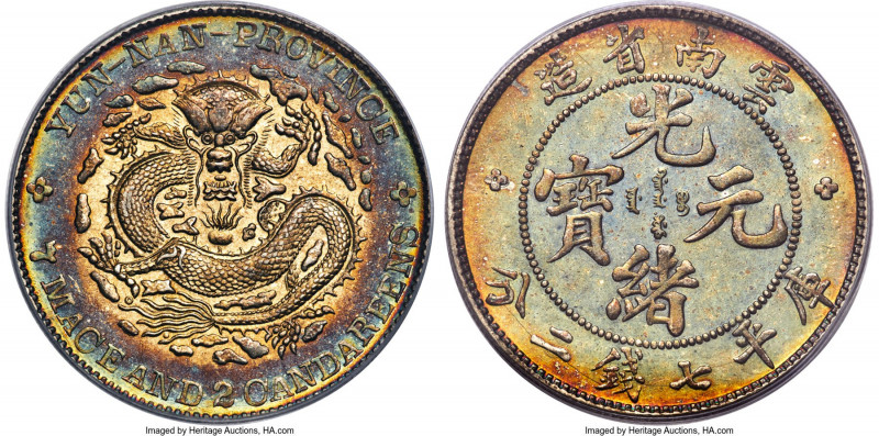 Yunnan. Kuang-hsü Dollar ND (1908) MS62 PCGS, Kunming mint, KM-Y254, L&M-418, Ka...