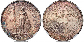 Edward VII Trade Dollar 1909/8-B MS64 NGC, Bombay mint, KM-T5, Prid-19. An incredibly attractive survivor of this popular overdate, fielding a mottled...