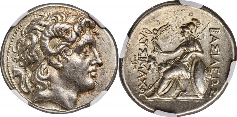 THRACIAN KINGDOM. Lysimachus (305-281 BC). AR tetradrachm (30mm, 17.01 gm, 1h). ...