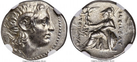 THRACIAN KINGDOM. Lysimachus (305-281 BC). AR drachm (20mm, 4.31 gm, 1h). NGC MS 4/5 - 3/5, brushed. Ephesus, ca. 294-287 BC. Diademed head of deified...