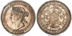 British Colony. Victoria 1/2 Dollar (50 Cents) 1866 AU Details (Obverse Damage) NGC, KM8. Mintage: 59,000. A conditionally scarce issue demonstrating ...