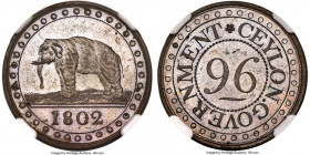 British Colony Proof 1/96 Rixdollar 1802 PR63 Brown NGC, KM74. A mahogany-toned, choice representative exhibiting a glassy underlying finish.

HID09...