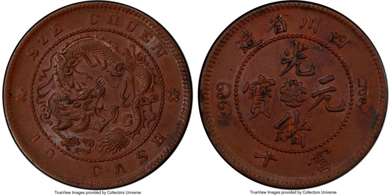 Szechuan. Kuang-hsü copper 10 Cash ND (1903-1905) MS63 Brown PCGS, KM-Y229.8a, C...