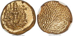 Dutch India. Dutch East India Company gold Pagoda ND (1747-1781) MS65 NGC, Negapatnam Mint, KM22, Fr-1508. Struck under the Dutch East India Company. ...