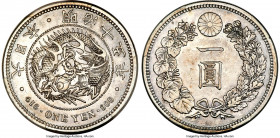 Meiji Yen Year 15 (1882) AU Details (Cleaned) PCGS, KM-YA25.2, JNDA 01-10. Apparently struck to razor-sharpness, with only a hint of wear to the highe...