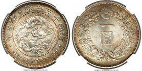 Meiji Yen Year 34 (1901) MS63 NGC, KM-YA25.3. A choice selection laden with tangerine-gold undertones amidst hints of iridescence. 

HID09801242017...