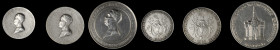 CAMBODIA. Trio of King Sisowath I Silver Medals (3 Pieces), 1906 & 1928. Average Grade: EXTREMELY FINE.

1) Coronation of Sisowath I Silver Medal, 1...