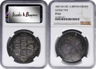 GREAT BRITAIN. 'Gothic' Crown, 1847 Year UNDECIMO. London Mint. Victoria. NGC PROOF-62.

S-3883; Dav-106; KM-744; ESC-2571. Mintage: 8,000. The ever...