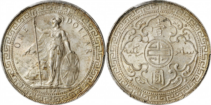 GREAT BRITAIN. Trade Dollar, 1898-B. Bombay Mint. PCGS MS-62.

KM-T5; Mars-BTD...