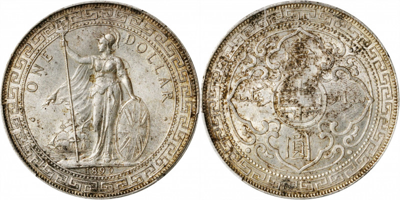 GREAT BRITAIN. Trade Dollar, 1899-B. Bombay Mint. PCGS MS-61.

KM-T5; Mars-BTD...