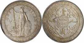 GREAT BRITAIN. Trade Dollar, 1900/000-B. Bombay Mint. PCGS AU-55.

KM-T5; Mars-BTD1; Prid-9 var. (regular date). Overdate variety. Despite the 1900/...