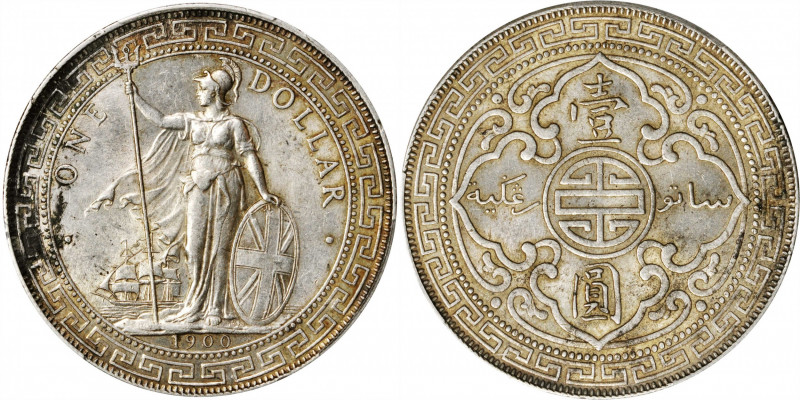 GREAT BRITAIN. Trade Dollar, 1900-B. Bombay Mint. PCGS MS-61.

KM-T5; Mars-BTD...
