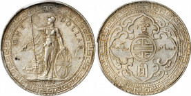 GREAT BRITAIN. Trade Dollar, 1903/2-B. Bombay Mint. PCGS AU-58.

KM-T5; Mars-BTD1; Prid-15 var. (regular date). Overdate variety. A great example of...