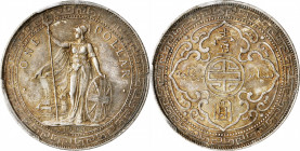 GREAT BRITAIN. Trade Dollar, 1903/2-B. Bombay Mint. PCGS AU-55.

KM-T5; Mars-BTD1; Prid-15 var. (regular date). Overdate variety. Incredibly vibrant...