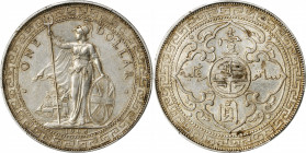 GREAT BRITAIN. Trade Dollar, 1903-B. Bombay Mint. PCGS MS-61.

KM-T5; Mars-BTD1; Prid-15. Lightly toned and highly original, with some charming lust...
