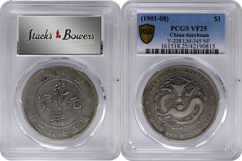 CHINA. Szechuan. 7 Mace 2 Candareens (Dollar), ND (1901-08). Chengdu Mint. PCGS ...