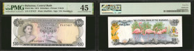 BAHAMAS. Central Bank. 10 Dollars, 1974. P-38a. PMG Choice Extremely Fine 45.

Estimate: $210 - $350