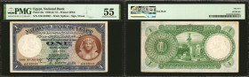 EGYPT. National Bank of Egypt. 1 Pound, 1940-45. P-22c. About Uncirculated 55.

PMG comments "Ink Rub."

Estimate: $30 - $50