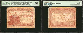 FRENCH INDO-CHINA. Banque de L'Indo-Chine. 1 Piastre, 1901 (ND 1909-21). P-34b. PMG Extremely Fine 40.

Saigon. PMG comments "Stained, Edge Damage."...