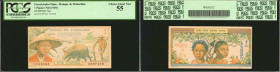 FRENCH INDO-CHINA. Lot of (5). Mixed Banks. 1 Piastre, 5 & 20 Cents, ND (1942-53). P-74a, 76a, 88b, 90 & 92. PCGS Currency Choice About New 55 to PMG ...