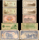 FRENCH INDO-CHINA. Lot of (9). Banque de L'Indo-Chine. 1, 5, 50 & 100 Piastres, Mixed Dates. P-Various. Very Good to Extremely Fine.

A grouping of ...