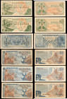 INDONESIA. Lot of (22). Mixed Banks. Mixed Denominations, ND. P-Various. Fine to Extremely Fine.

A large grouping of 22 various Indonesian notes. C...