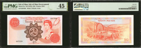 ISLE OF MAN. Isle of Man Government. 20 Pounds, ND (1979). P-37a. PMG Choice Extremely Fine 45.

Estimate: $180 - $300