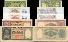 ITALY. Lot of (5). Banca d'Italia. Mixed Denominations, 1947-64. P-Various. Very Fine to About Uncirculated.

A grouping five mixed Italian notes. S...