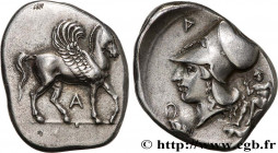 EPIRUS - AMBRACIA
Type : Statère 
Date : c. 360-338 AC 
Mint name / Town : Ambracie, Épire 
Metal : silver 
Diameter : 24  mm
Orientation dies : 11  h...