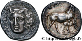 THESSALY - LARISSA
Type : Drachme 
Date : c. 350 AC. 
Mint name / Town : Larissa, Thessalie 
Metal : silver 
Diameter : 18,5  mm
Orientation dies : 3 ...